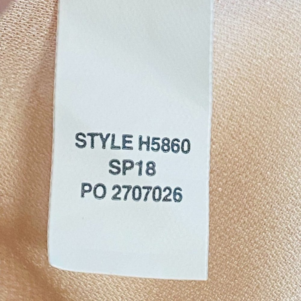 J.CREW Ashton Light Pink Stretch Silk Bodysuit  size 8 - Picture 10 of 11